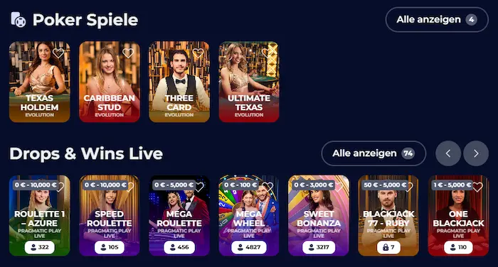 Nine Casino Schweiz spiele